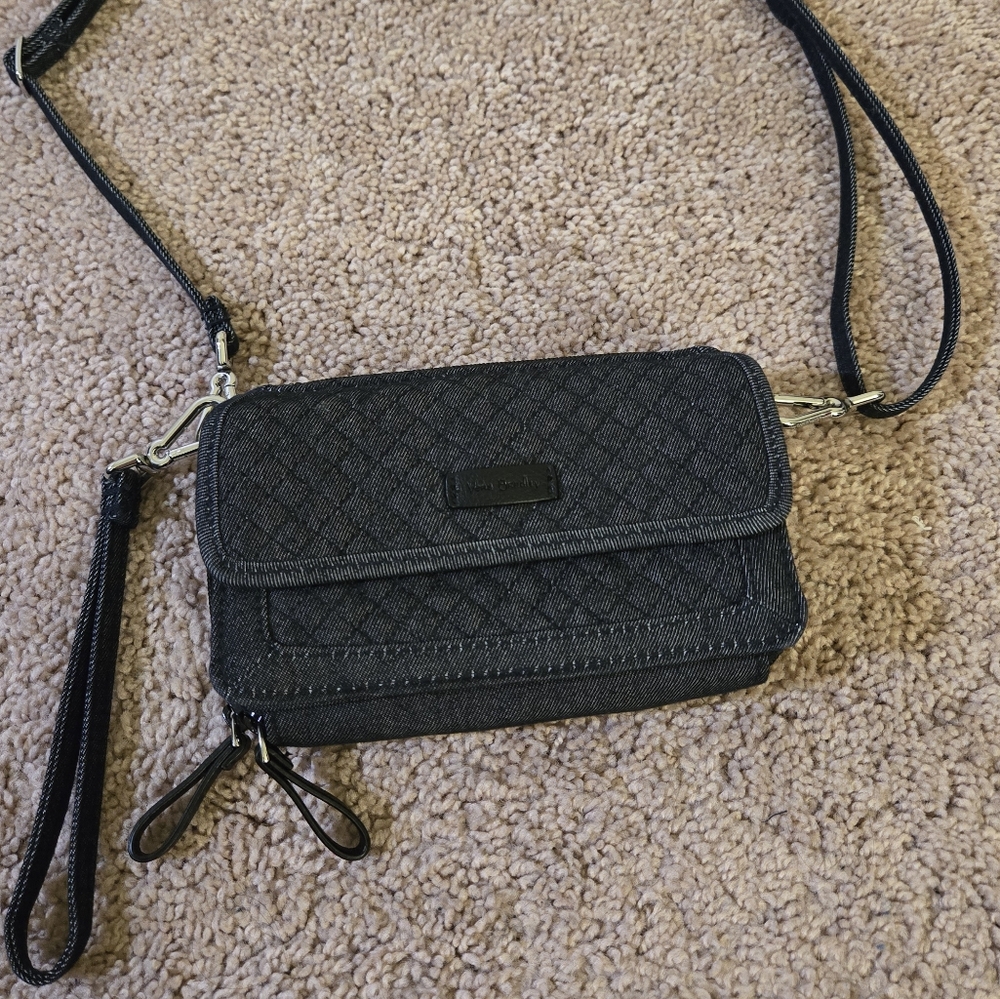 Vera Bradley small crossbody/wristlet dark denim